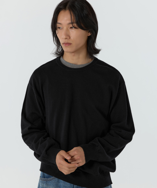 Riff The Land lounge knit (Black) — вязаная футболка (чёрная)