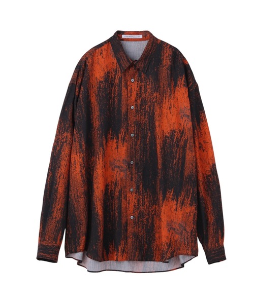 ALL OVER PRINT OVERSIZED SHIRT — оверсайз рубашка с принтом по всей поверхности