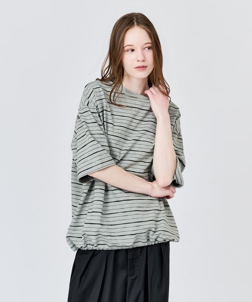 SKETCH MULTI BORDER S/S TEE — многополосная футболка S/S