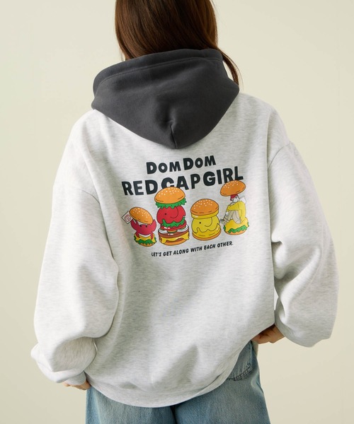 REDCAPGIRL×DOMDOM — флисовая подкладка с цветной отделкой