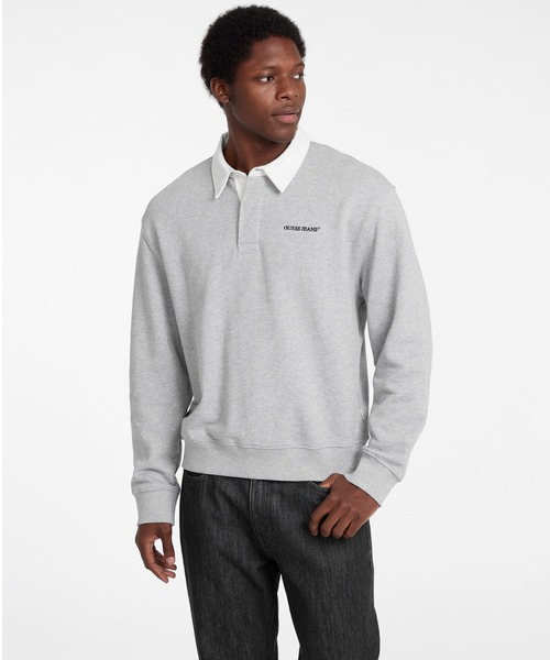 GUESS JEANS Reg Ls Rugby — поло-рубашка