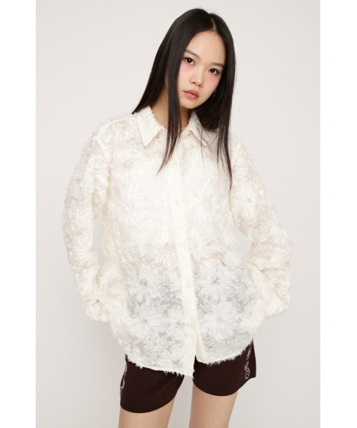 Loose Lace Shirt — свободная кружевная рубашка весна/лето