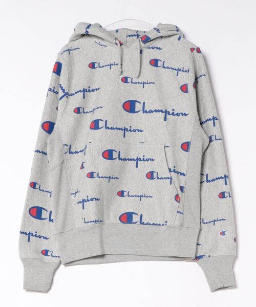 W / it / UT13 Champion REVERSE WEAVE P/O HOOD all‑over print