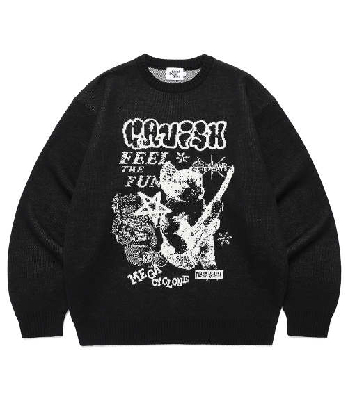 MEGA CYCLONE KNIT SWEATER BLACK (CV2EFUK601A)