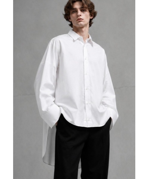 [Японское производство/широкая посадка] Big Long Sleeve T‑shirt — удлинённая футболка с большим размером