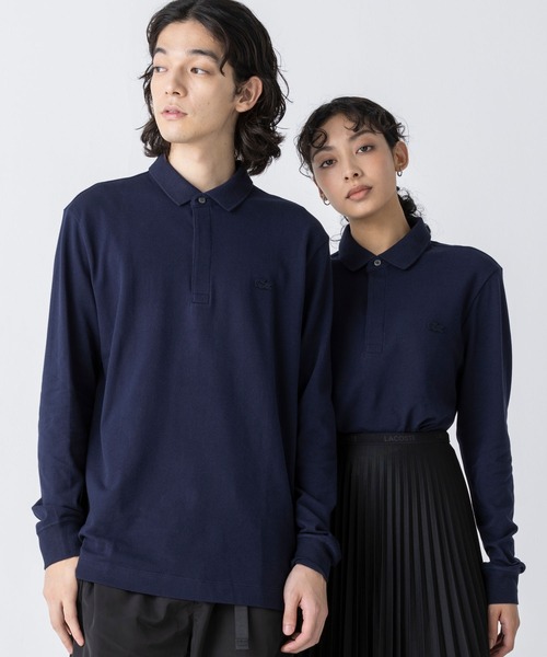 Bifin Front Long Sleeve Polo Shirt — длинный рукав, передняя планка
