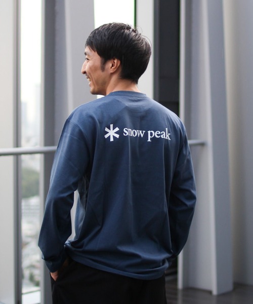 [Онлайн‑лимит] Snow Peak Logo Pocket L/S T‑Shirt — длинный рукав, карманная футболка с логотипом