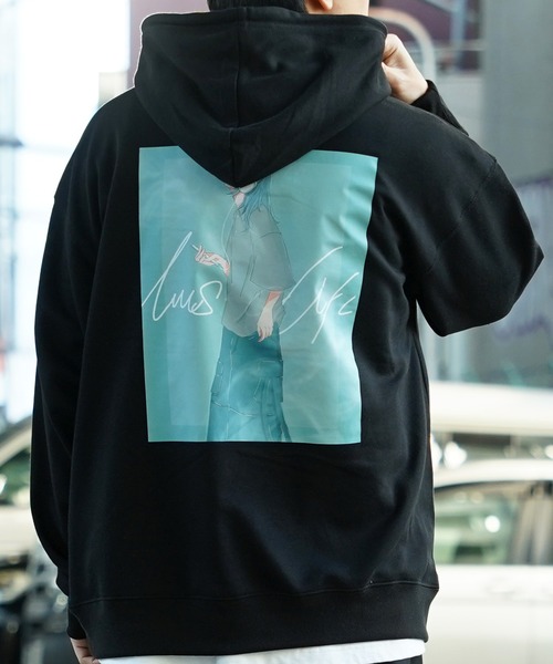 Emotional Graffic Pullover / Oversize Parker — эймор‑графичный пуловер‑парка (оверсайз)
