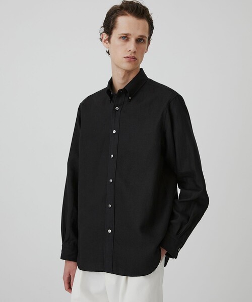 Linen Amundsen B.D Shirt — льняная рубашка Amundsen B.D, 100% лен, лето, ботандоун