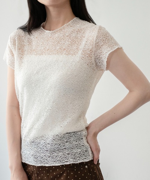 on:nue — кармалис полусвитер с коротким рукавом / 2026 SS COLLECTION