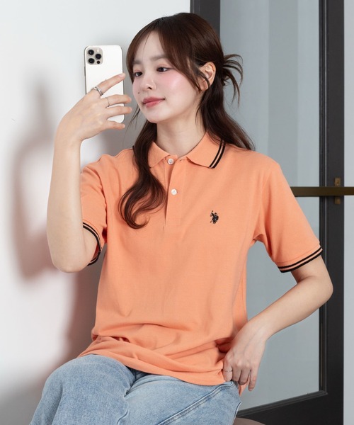 WEGO/ с 26‑й коллекции — U.S. POLO ASSN. раритетная поло‑футболка с логотипом
