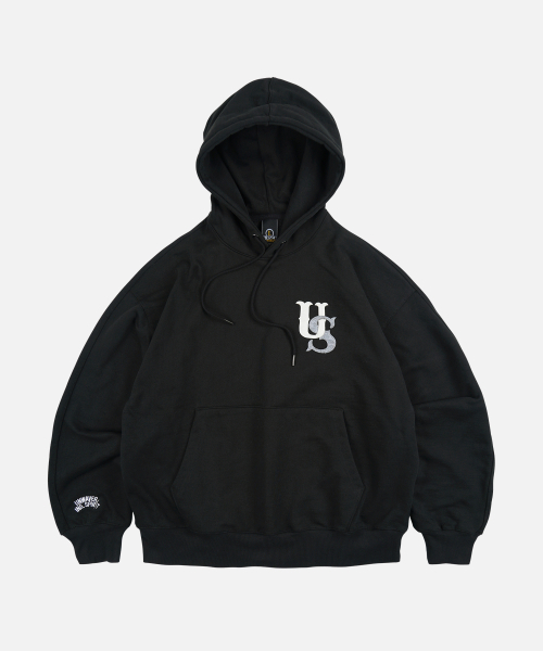 US LOGO PULLOVER HOODY — чёрный