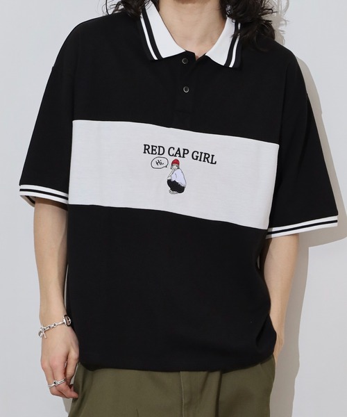 RED CAP GIRL Polo «Оленёнок» с принтом