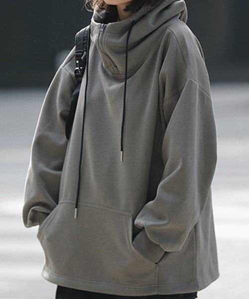 Half Zip Oversize Hoodie — оверсайз х.зип худи