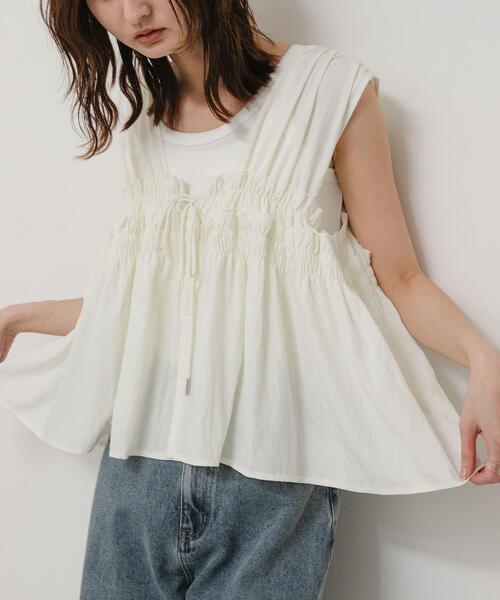 Layered frill blouse (레이어드 프릴 블라우스)