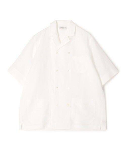 Linen double-breasted hard sleeve shirt (хафслив)