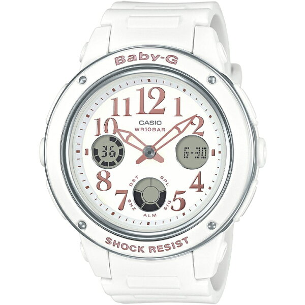 CASIO Baby-G BGA-150EF-7BJF женские часы, дизайн/аналогово-цифровые, ремешок бело-голубой