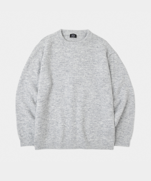Dewey Wool Round Knit Lightweight Grey