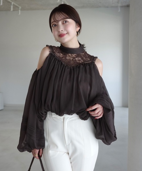 Leisure Detail Sleeve ボリュームブラウス — блуза с объёмными рукавами