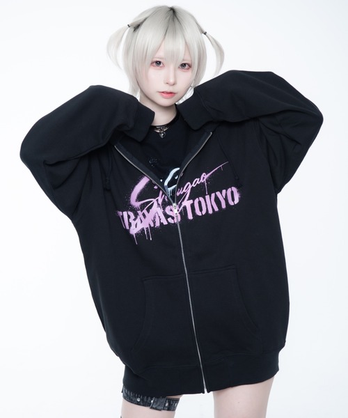 TRAVAS TOKYO × Shuga — корсет‑бомбер ZIP PK / джиппер‑парка