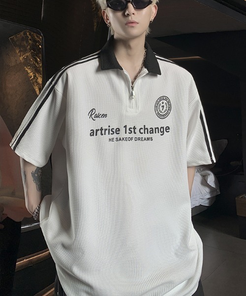 Harfjip Waffle Sailor Line Gaming Polo Shirt — футболка для гейминга с вафельной текстурой