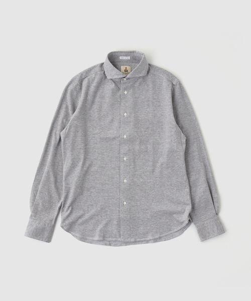 GUY ROVER Melange Jersey Cutaway Shirt — рубашка Guy Rover меланж