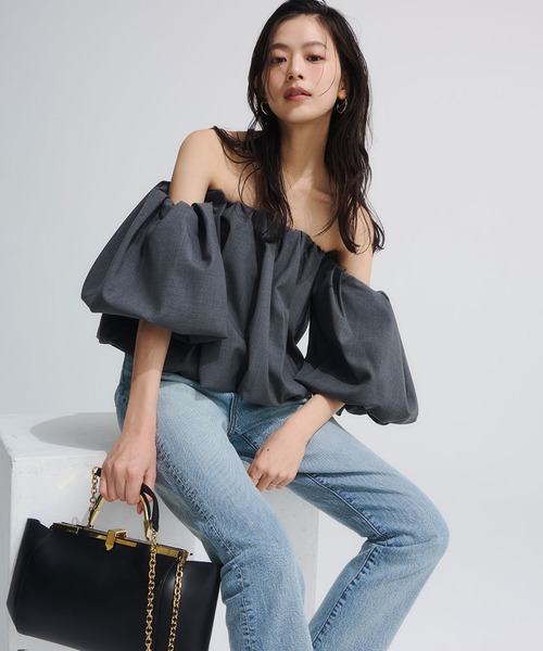 (ZOZO limited color) Boryum Ballon blouse — блузка в шаровом полотне (лимитированная ZOZO)