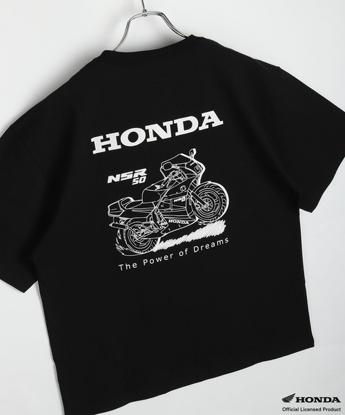 HONDA BACKPRINT футболка NSR50/Monkey с тату‑принтом big‑silhouette