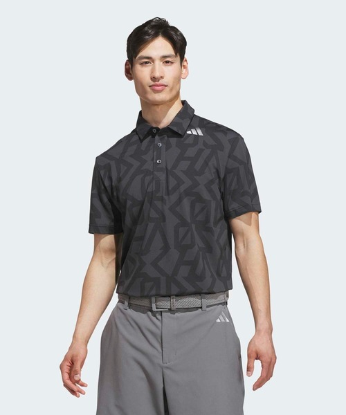adidas Golf мужская футбольная длиннорукавная поло Code Mock