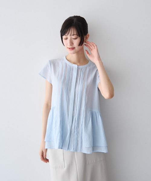 Pepperam shear blouse — блузка-перламутр