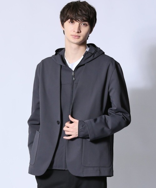 [Stretch] m.f. Editorial Mens Circle Motion Jersey — куртка-кардиган с принтом (можно застегнуть)