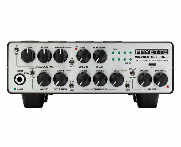 [под заказ] FRYETTE Valvulator GPDI/IR — ламповый хед-амп CAB + MIC симулятор IR (официальный товар для Японии) PNG