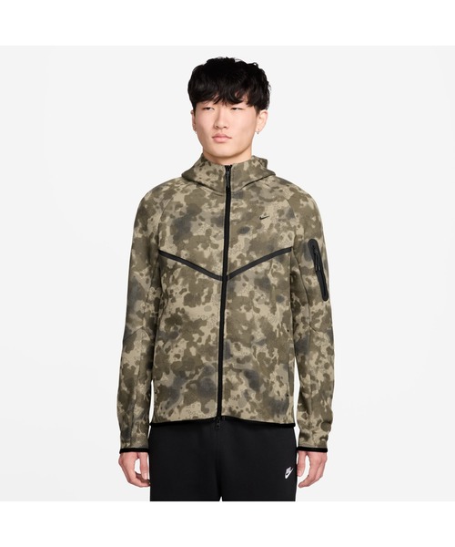 NIKE M TECH FLC WR FZ JKT CAM — куртка с флисом, камуфляж