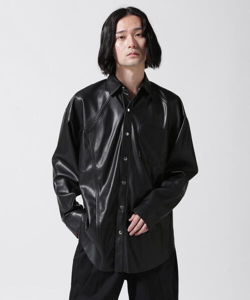 GEN_DAI / FAKE LEATHER SHIRT — рубашка из искусственной кожи