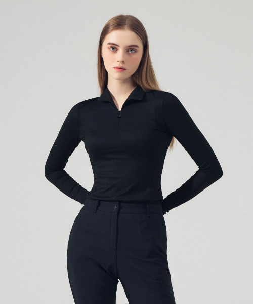 Slim jersey кардиган короткий T‑shirt чёрный