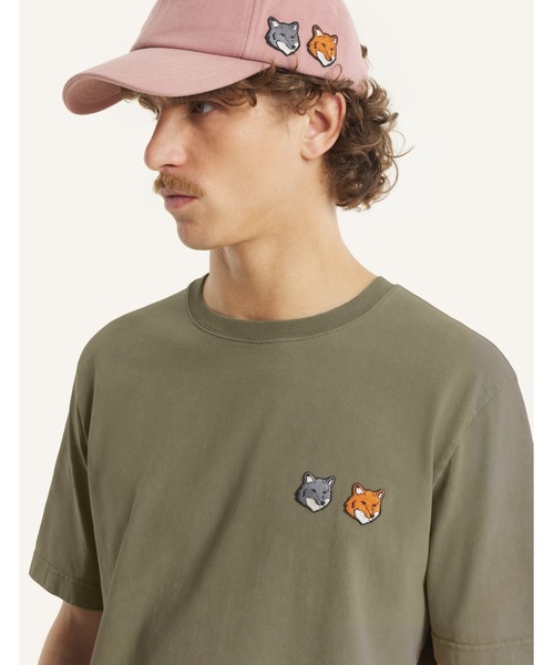 DOUBLE FOX HEAD FADED COMFORT TEE-SHIRT — футболка с выцветшей графикой