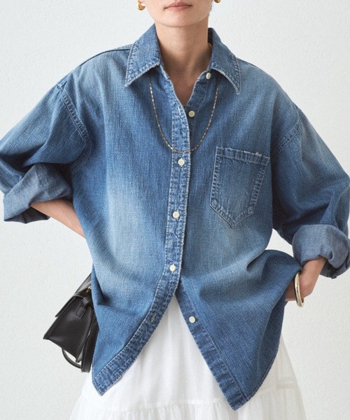 [JAPAN MADE] BASIC denim shirt — базовая джинсовая рубашка, японское производство