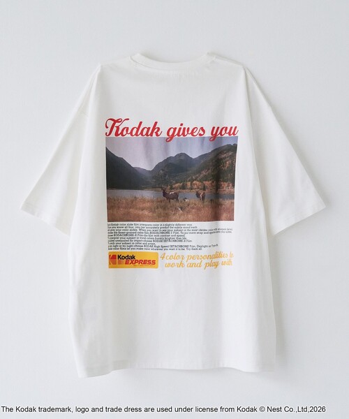[Kodak] принт‑шортслив T‑shirt