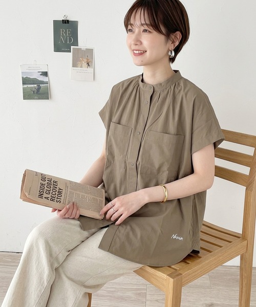 NANGA EXCURSION S/S BLOUSE WOMEN — блуза-экскурсион, короткий рукав, женская, легкая
