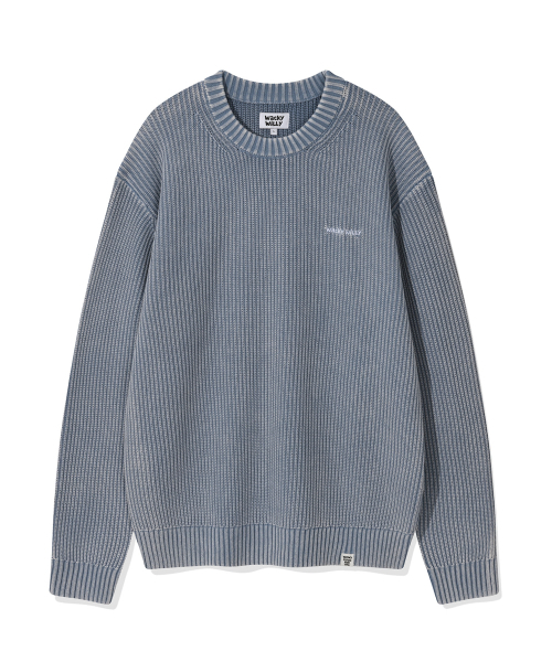 Pigment Pl-Over Barnit Blue — пигментный пуловер синего цвета