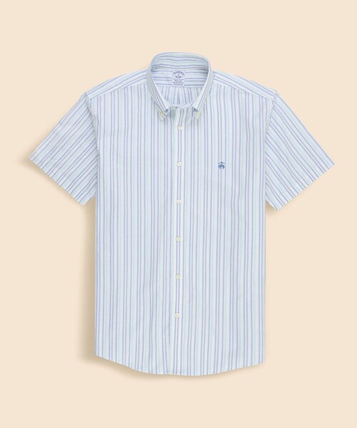 Stretch Oxford S-Forward GF Logo — рубашка regular fit с длинным рукавом, логотип GF, спортивный стиль
