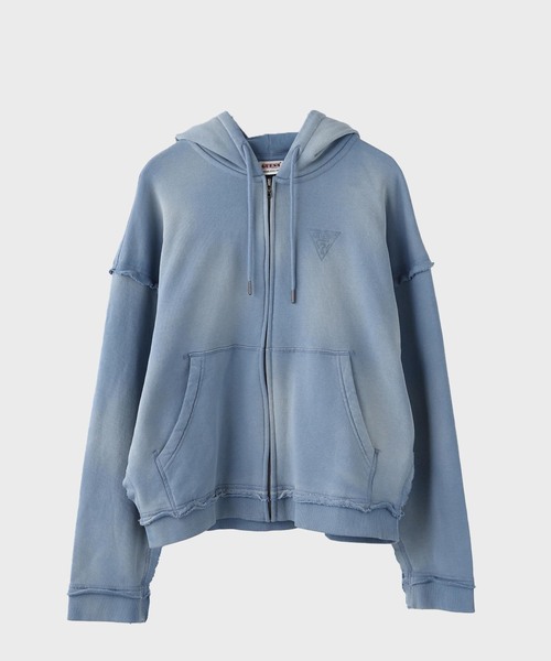 GUESS Originals — трикотажная толстовка с треугольным логотипом, на молнии