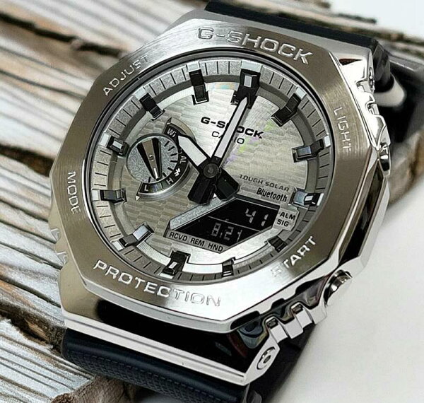 G-SHOCK GBM-2100A-8BJF — часы касио G-SHOCK, Bluetooth, светло-серые, модель Light Iron (официальный товар Японии)
