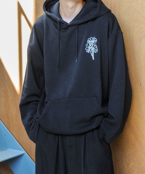 Fleece‑reeve фирменная刺繍 свитшот парка