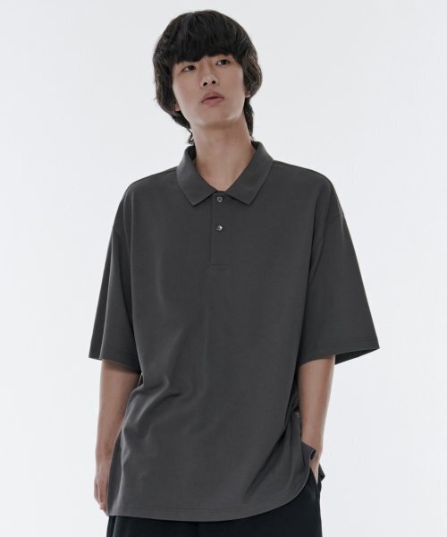 [Култендард] Oversize пике пикe поло [ганметал]