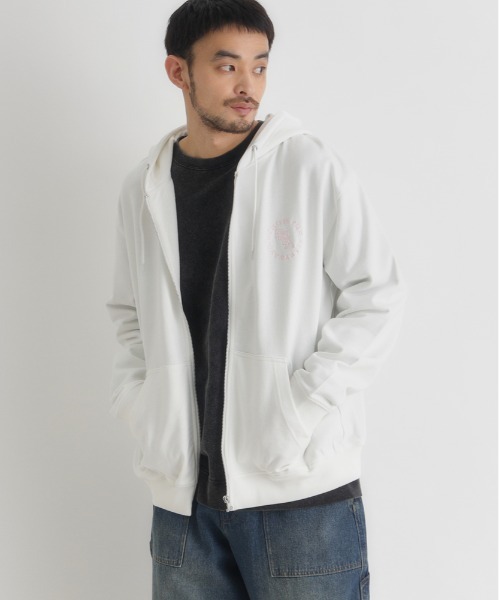 BACK NUMBER (Back Number) [MEN'S] One‑point logo full‑zip parka