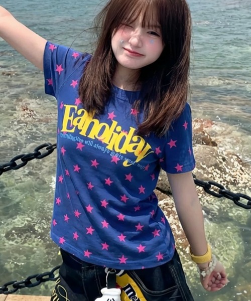 Футболка с английским логотипом — Star Shoort T‑shirt