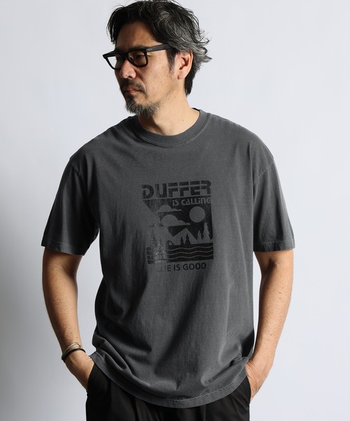 Pigment Dye Graphic Tee — футболка с пигментной окраской и принтом, US‑кроя, байковая, винтажная обработка