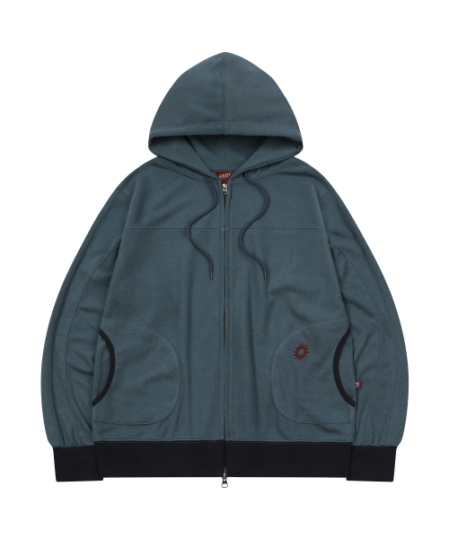 Curve Hoodie Zip Up — глубокий синий