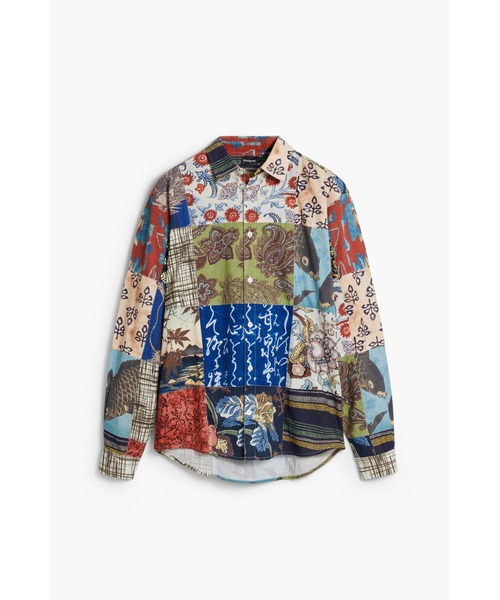 Patchwork print T‑shirt — футболка с принтом пэчворк